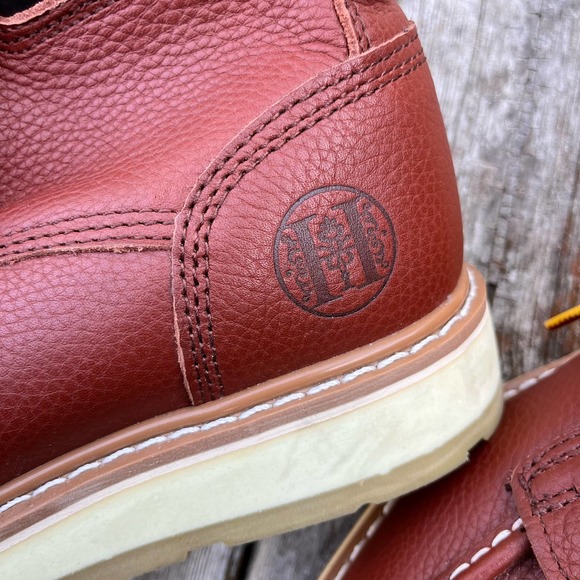 ROCKROOSTER AP360 Wedge ASTM EH Steel toe Slip Oil Resistant Wedge Boot Men's 10 - Picture 8 of 8